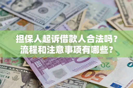 济南担保人起诉借款人合法吗？流程和注意事项有哪些？