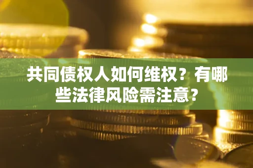 济南共同债权人如何维权？有哪些法律风险需注意？