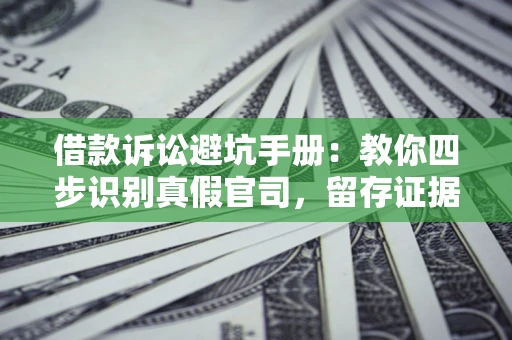 济南借款诉讼避坑手册：教你四步识别真假官司，留存证据不踩雷