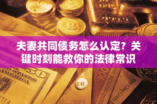 济南夫妻共同债务怎么认定？关键时刻能救你的法律常识